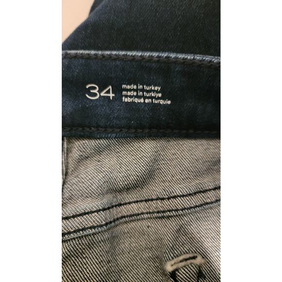 NWT Anthropologie Pilcro Jeans "The Icon" Women's Sz 34 Stretch Dark Blue - Picture 4 of 13